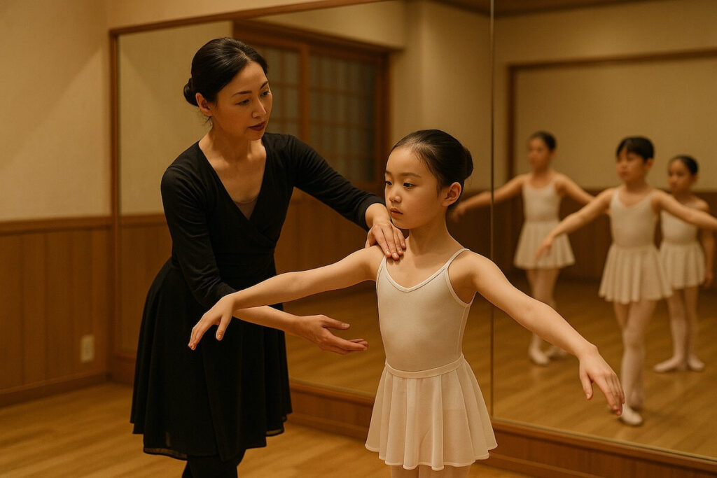 丁寧なバレエ指導