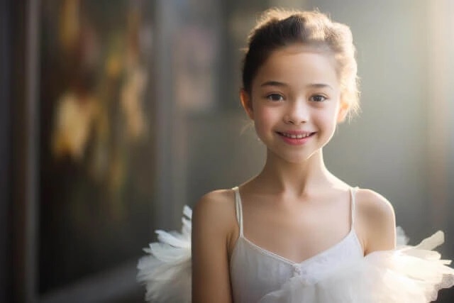 バレエを習っている女の子