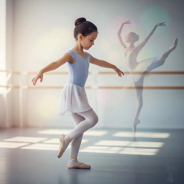 将来の夢、バレリーナになる目標を持っている女の子