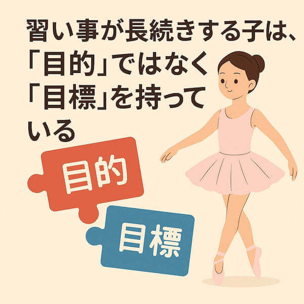 目的ではなく目標を持ちましょう
